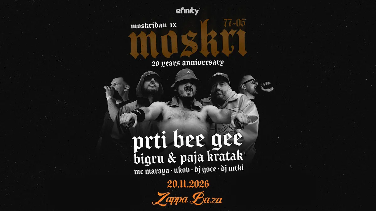 Artwork for MOSKRIDAN - PRTI BEE GEE I GOSTI